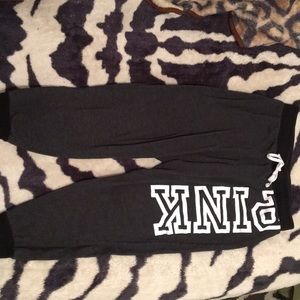 Size Medium dark gray pink sweats